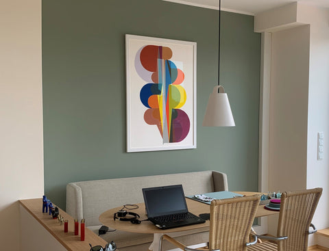 Grün, wandfarbe, wohnen, wohntrends, 2020, mineralfarbe, wohngesund, salbei