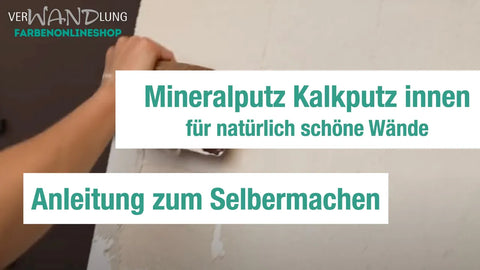 Video Mineralputz Kalkputz innen für natürlich schöne Wände. Anleitung zum Selbermachen