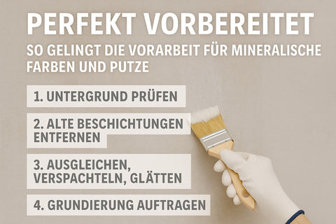 Perfekt vorbereitet: So gelingt die Vorarbeit für mineralische Farben und Putze
