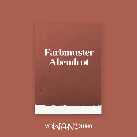 Farbmuster Abendrot von VerWANDlung.