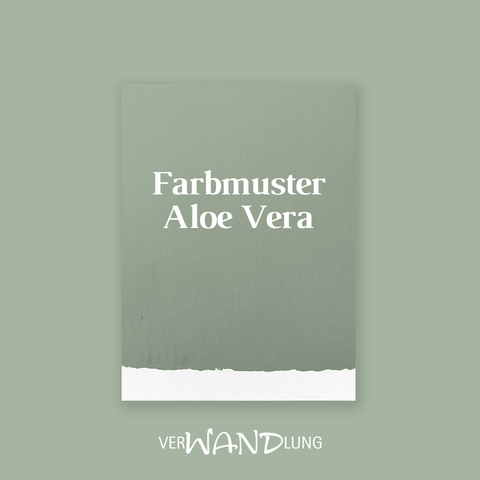 Farbmuster Aloe Vera von VerWANDlung.  