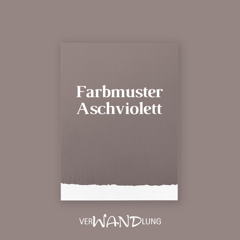 Farbmuster Aschviolett von VerWANDlung.