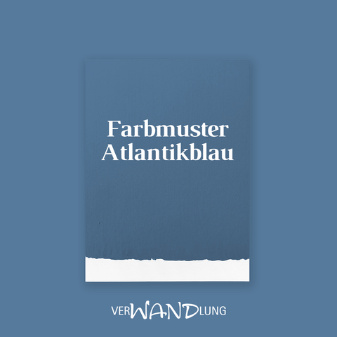 Farbmuster Atlantikblau von VerWANDlung.