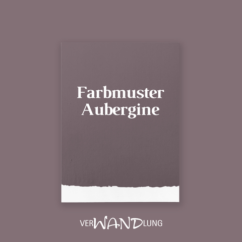 Farbmuster Aubergine von VerWANDlung.