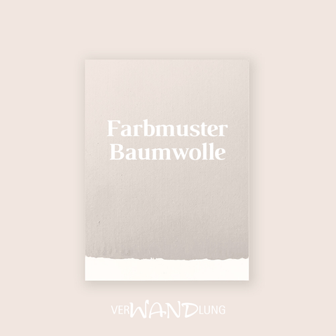 Farbmuster Baumwolle von VerWANDlung.