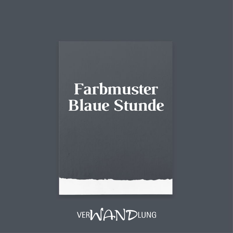 Farbmuster Blaue Stunde von VerWANDlung.