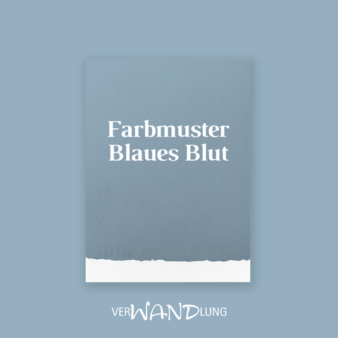 Farbmuster Blaues Blut von VerWANDlung.  