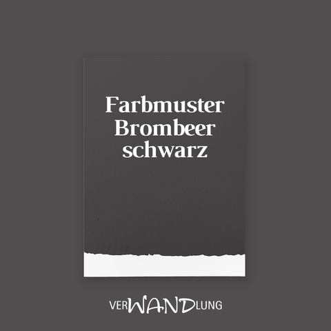 Farbmuster Brombeerschwarz von VerWANDlung.