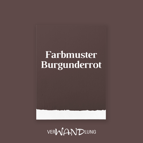Farbmuster Burgunderrot von VerWANDlung.