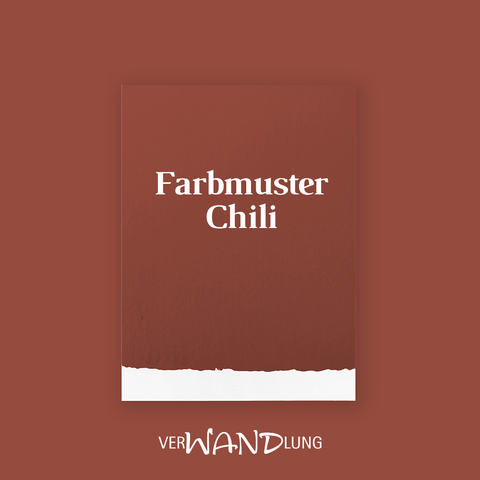 Farbmuster Chili von VerWANDlung. 