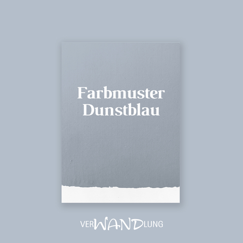 Farbmuster Dunstblau von VerWANDlung.