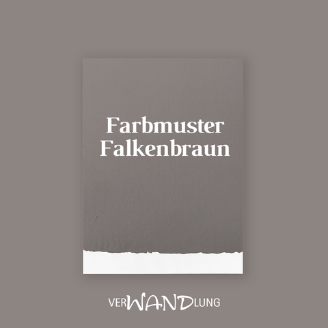 Farbmuster Falkenbraun von VerWANDlung.