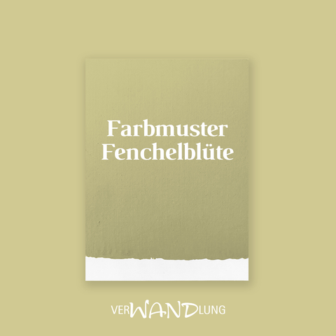 Farbmuster Fenchelblüte von VerWANDlung.  