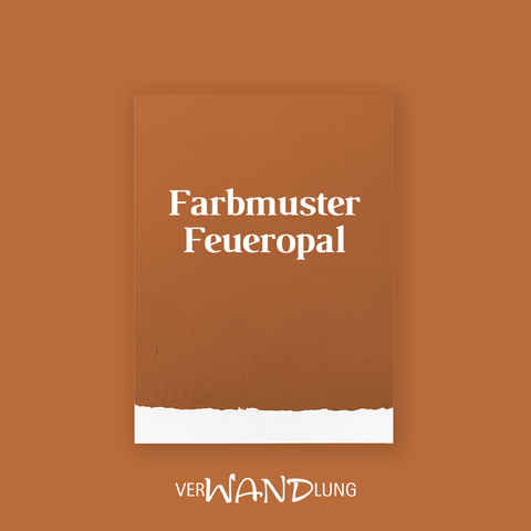 Farbmuster Feueropal von VerWANDlung.