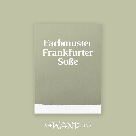Farbmuster Frankfurter Soße von VerWANDlung.  