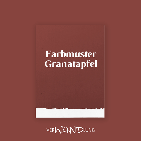 Farbmuster Granatapfel von VerWANDlung.