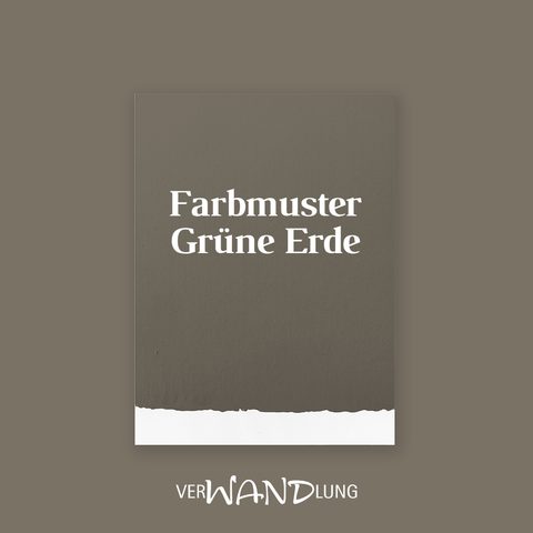 Farbmuster Grüne Erde von VerWANDlung.  
