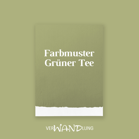 Farbmuster Grüner Tee von VerWANDlung.