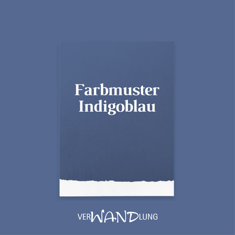 Farbmuster Indigoblau von VerWANDlung.  