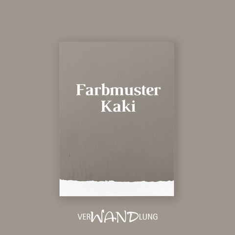 Farbmuster Kaki von VerWANDlung.
