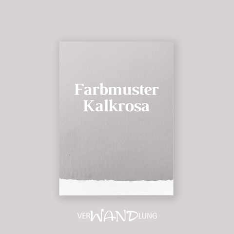 Farbmuster Kalkrosa von VerWANDlung.