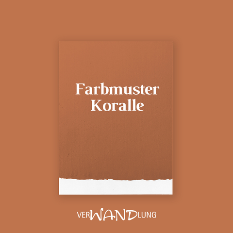 Farbmuster Koralle von VerWANDlung.