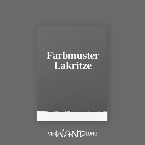 Farbmuster Lakritze von VerWANDlung.