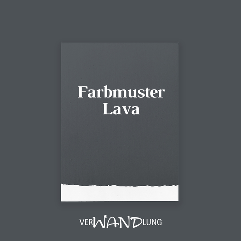 Farbmuster Lava von VerWANDlung.
