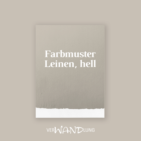 Farbmuster Leinen, hell von VerWANDlung. 