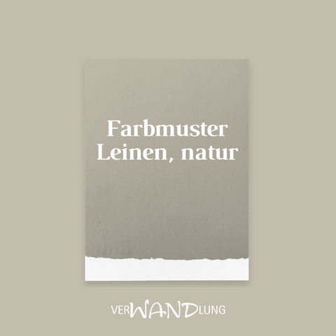 Farbmuster Leinen, natur von VerWANDlung.