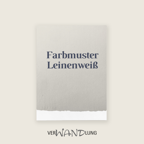 Farbmuster Leinenweiß von VerWANDlung.  