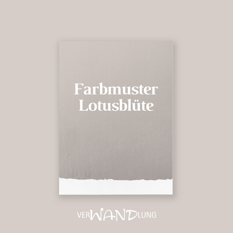 Farbmuster Lotusbluete von VerWANDlung.