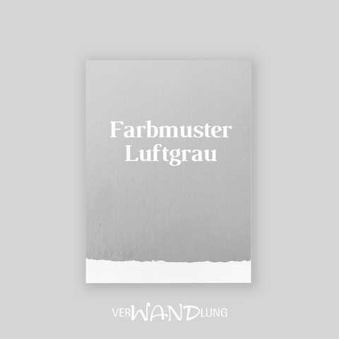 Farbmuster Luftgrau von VerWANDlung.