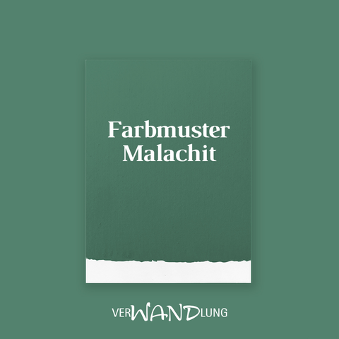 Farbmuster Malachit von VerWANDlung.  