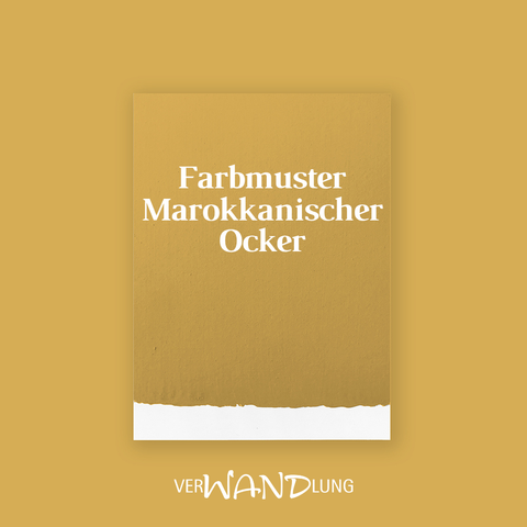 Farbmuster Marokkanischer Ocker von VerWANDlung. 