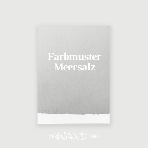Farbmuster Meersalz von VerWANDlung.