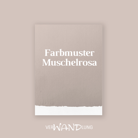 Farbmuster Muschelrosa von VerWANDlung.