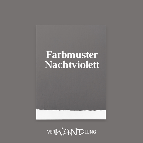 Farbmuster Nachtviolett von VerWANDlung.