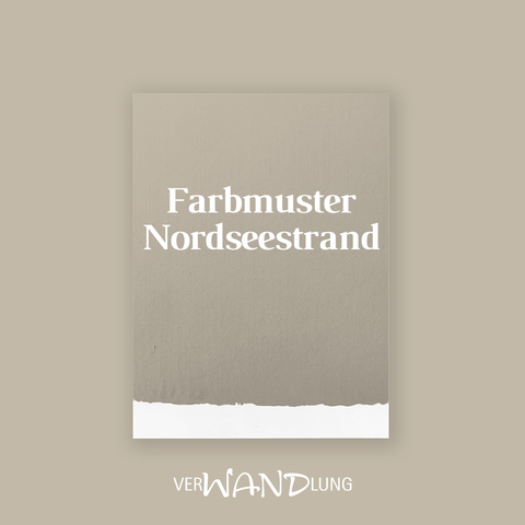 Farbmuster Nordseestrand von VerWANDlung.  