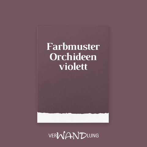Farbmuster Orchideenviolett von VerWANDlung.