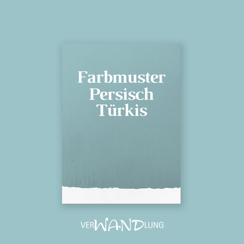 Farbmuster Persisch Türkis von VerWANDlung.  