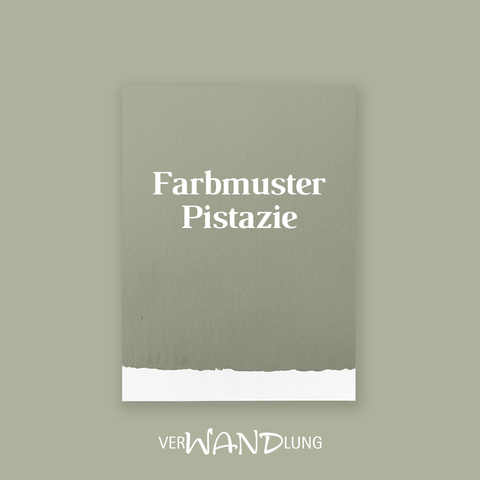 Farbmuster Pistazie von VerWANDlung.  