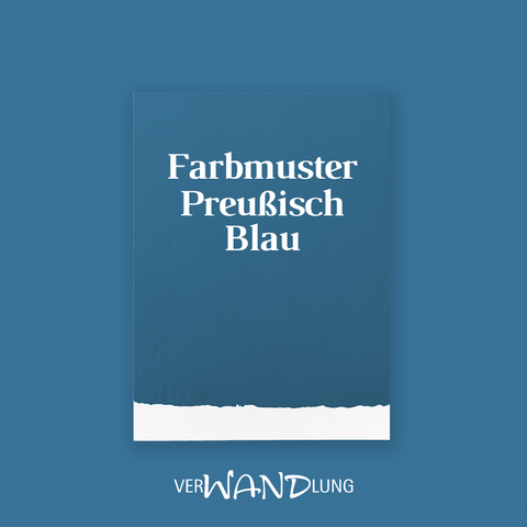 Farbmuster Preussisch Blau von VerWANDlung.