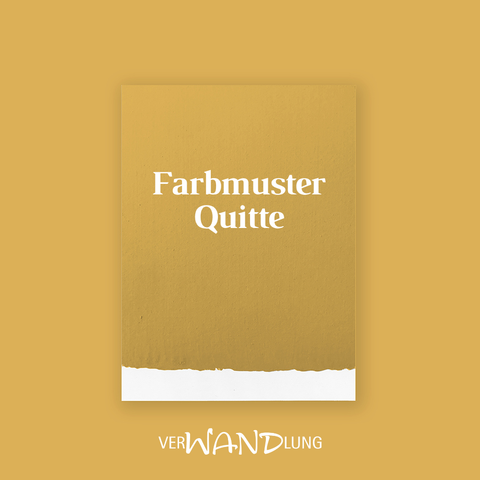 Farbmuster Quitte von VerWANDlung.  