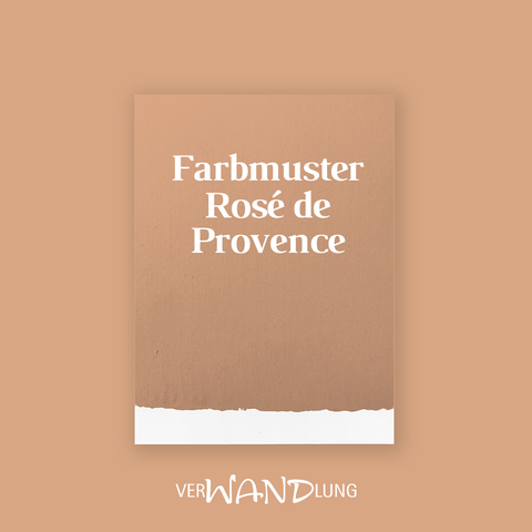 Farbmuster Rosé de Provence von VerWANDlung.
