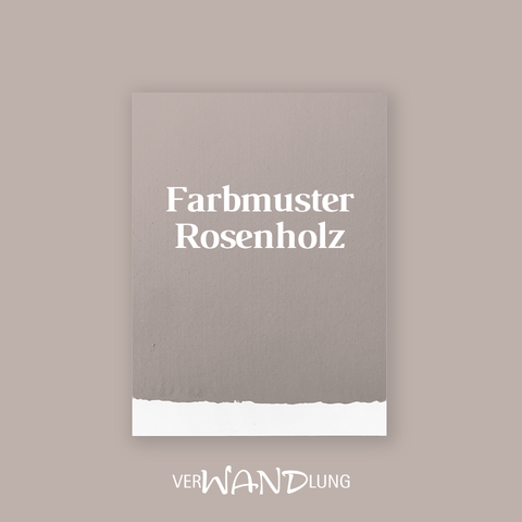 Farbmuster Rosenholz von VerWANDlung.