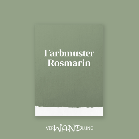 Farbmuster Rosmarin von VerWANDlung.  