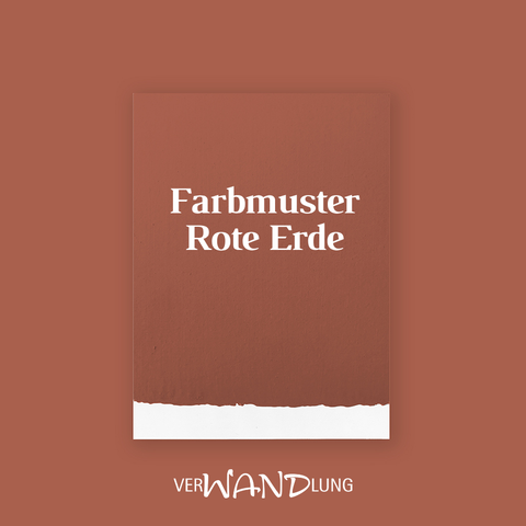 Farbmuster Rote Erde von VerWANDlung.