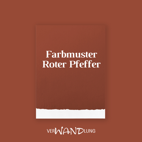 Farbmuster Roter Pfeffer von VerWANDlung.