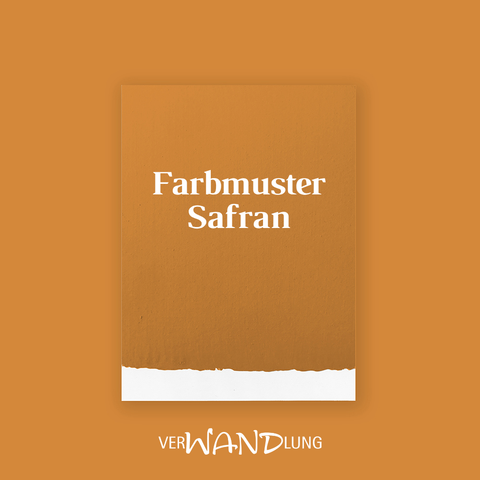 Farbmuster Safran von VerWANDlung.  